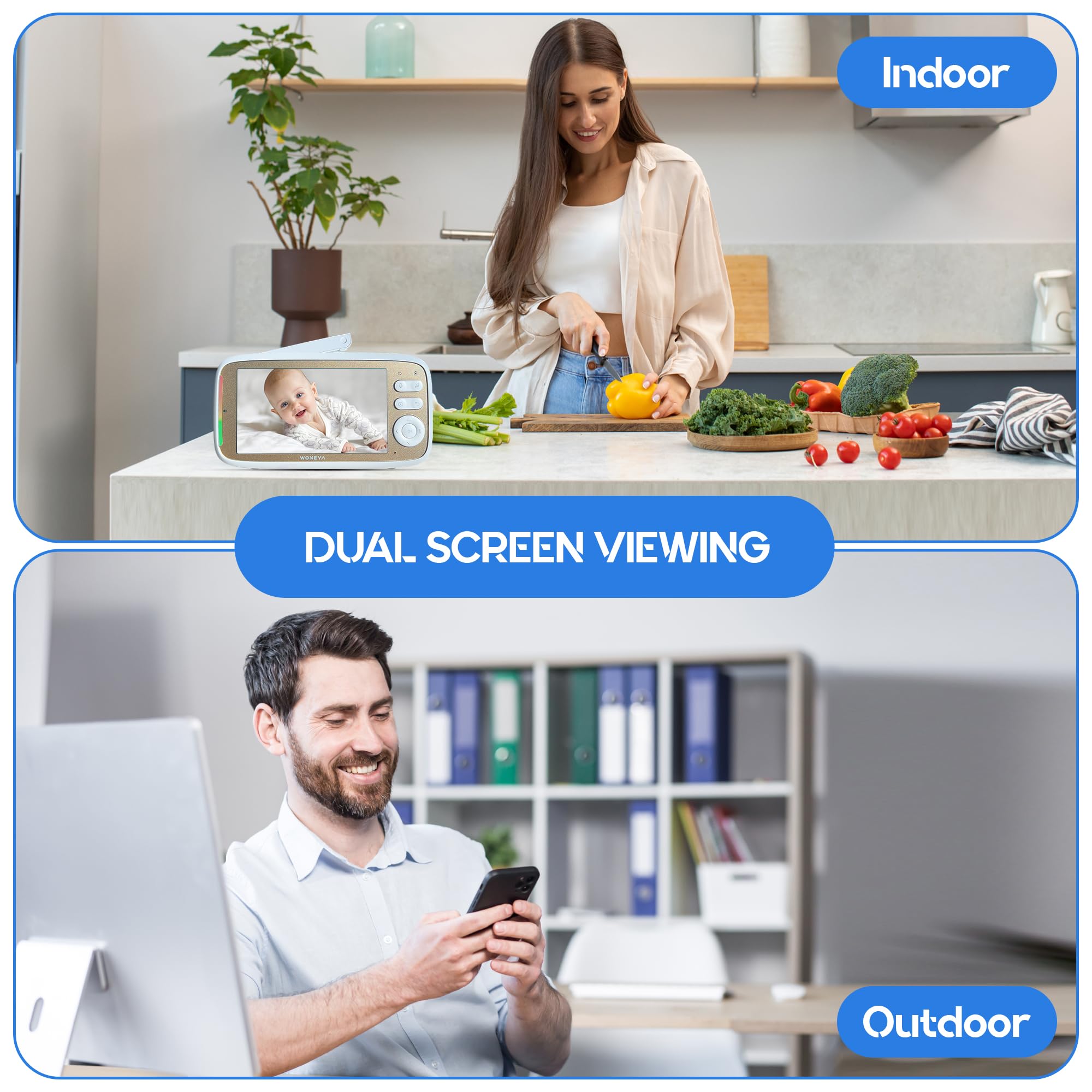 Woneya Baby Monitor - Premium WiFi Camera with Night Vision thumbnail 3