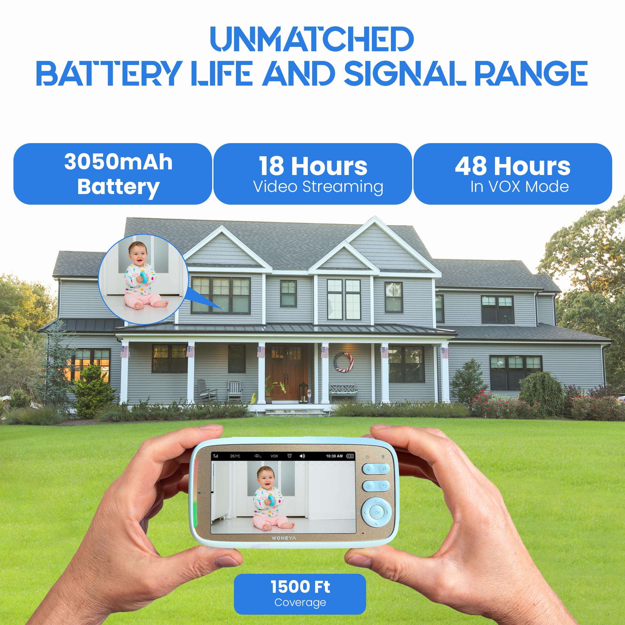 Woneya Baby Monitor - Premium WiFi Camera with Night Vision thumbnail 5