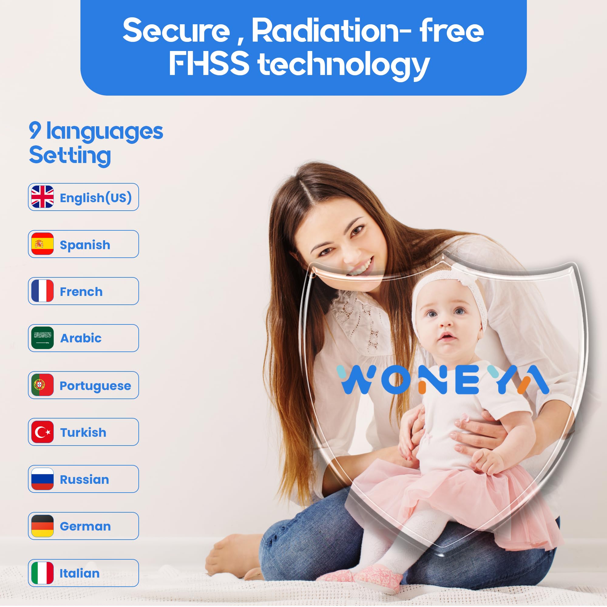 Woneya Baby Monitor - Premium WiFi Camera with Night Vision thumbnail 9